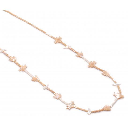 BEIGE FETISH MOTHER OF PEARL NECKLACE